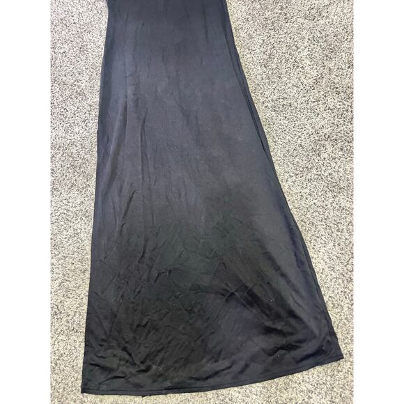 Open Edit Maxi Reversible Tank Dress, Women’s XS Black Modal, Side Slits Capsule - Picture 5 of 13